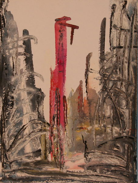 War in Lebanon (1982) | Gouache on Paper | 48 x 36 cm